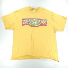 Smithsonian Folklife Festival 2000 Tibet T-Shirt Lee Vintage Men XL Yellow