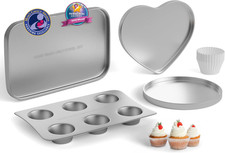 Doll Buddies Kids' Complete Oven Pan Set Compatible with Easy Bake Ultimate Oven
