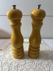 Peugeot Yellow Lacquer Finish Salt & Pepper Mill 9" Made in France
