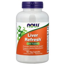 Now Foods Liver Refresh 180 Veg Capsules GMP Quality Assured