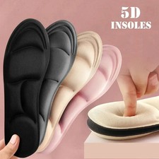 5D Sport Insoles for Shoes Women Men Memory Foam Deodorant Breathable Cushion Ru