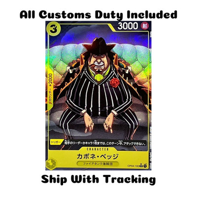 ONE PIECE TCG Card Japanese PRB01 Capone Bege Alt Art Parallel OP04-100