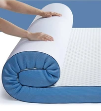 PERLECARE 3 Inch Firm Mattress Topper Queen Size, Cooling Gel-Infused & Bambo...