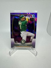 2023 Bowman Chrome Sapphire Esteury Ruiz RC Rookie #17/25 Purple Athletics 46