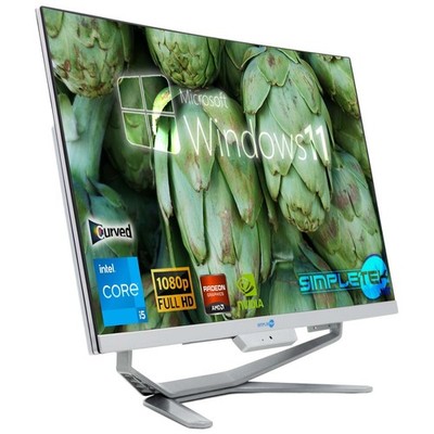 All In One I5 24'' Curved Win 11 Ram 16GB SSD 960GB GPU GT730 PC Gaming Editing