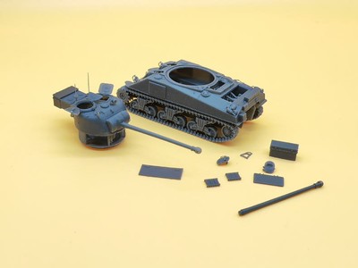 3D printed 1/72/87 US Sherman Firefly  IC tank unpainted model kit---