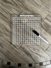 Acrylic Dry Erase Multiplication Table: Reusable Math Board