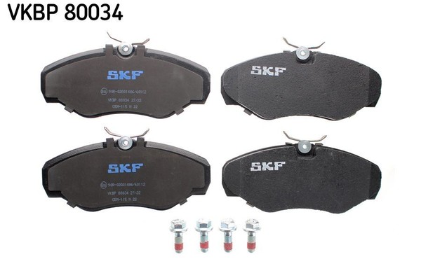 Bremsbelagsatz Scheibenbremse Vorne SKF Vkbp 80034 FÜR Nissan Opel BremsbelÄGe-image