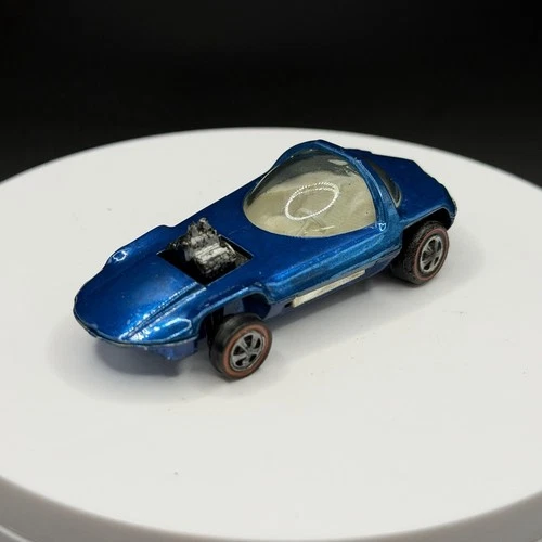 Vintage Hot Wheels Redline Silhouette Blue US Base - Very Good Condition