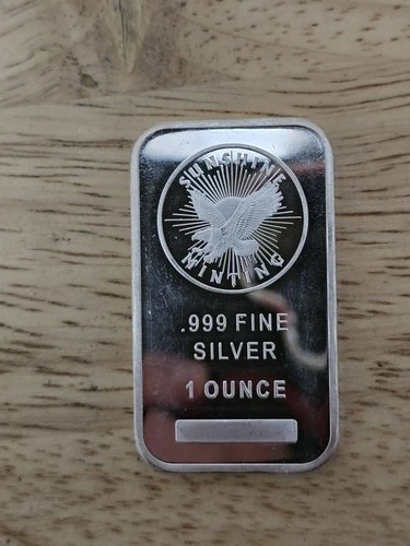 1 oz. Sunshine Mint Silver Bar 0.999 Fine Silver  You Judge Condition