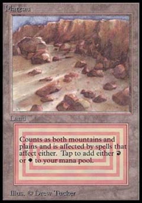Plateau - Medium Play MTG Beta