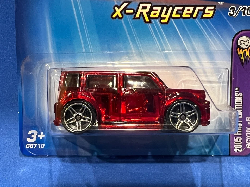 2005 HOT WHEELS FIRST EDITIONS 3/10 X-RAYCERS SCION xB RED - image 2 of 3