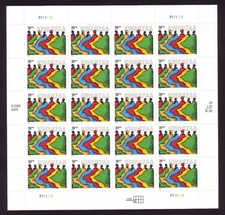 #4119 KWANZAA. MINT SHEET.  F-VF NH. BCV $23
