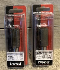 TREND 4/50x1/2TC Professional Router Cutter Two Flute 19.1mm dia x 37mm Cut X 2