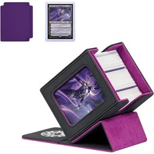 Magnetic Deck Storage Box for 100 Double Sleeved MTG Commander Cards TCG