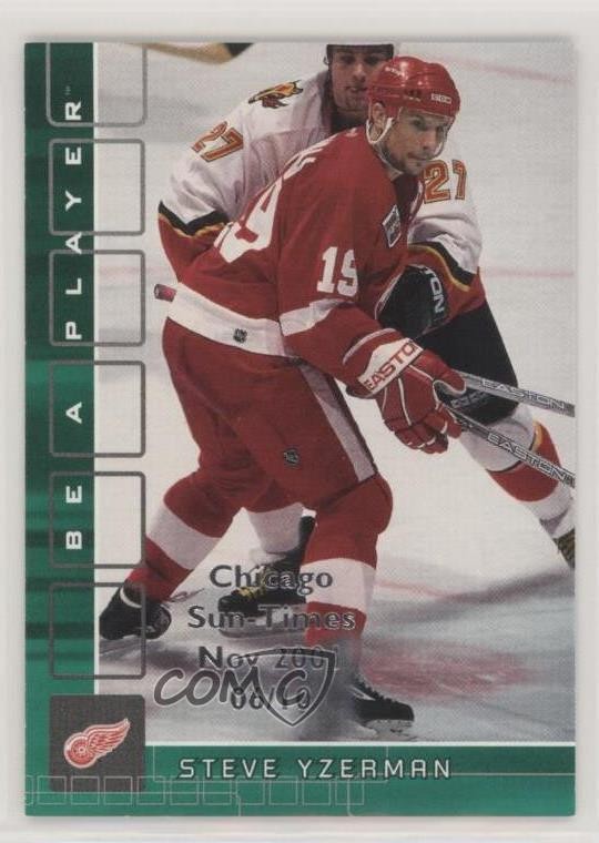 2001-02 ITG Be A Player Memorabilia 6/10 Steve Yzerman #15 HOF 7ez