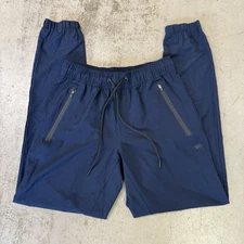 LEG3ND Performance Jogger Pants Mens Small Navy Blue Drawstring Stretch Legend