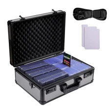 160 PSA Graded Card Storage Box 4 Slots Sports Card Holder Case with Coded Lock