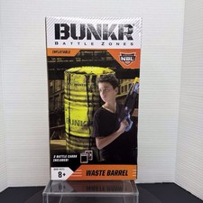 BUNKR Battle Zone Inflatable Waste Barrel Dart Blaster Cover Indoor/Outdoor Play