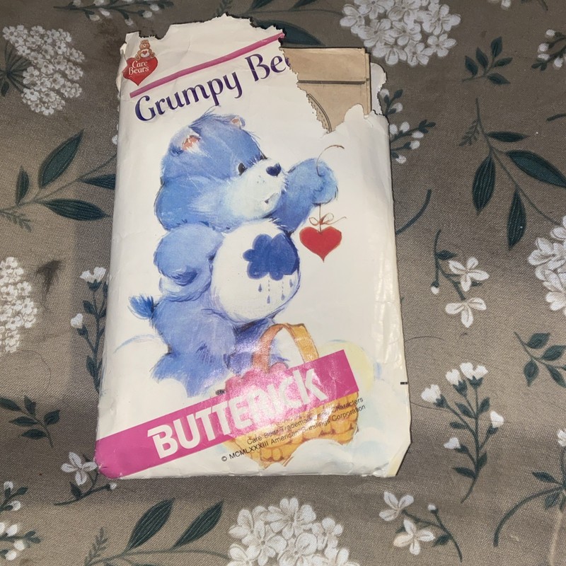 Butterick Grumpy Bear Care Bear Vintage Original Sewing Pattern 6228