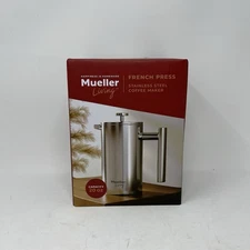 NEW Mueller  French Press Stainless Steel Coffee Maker 20 Oz