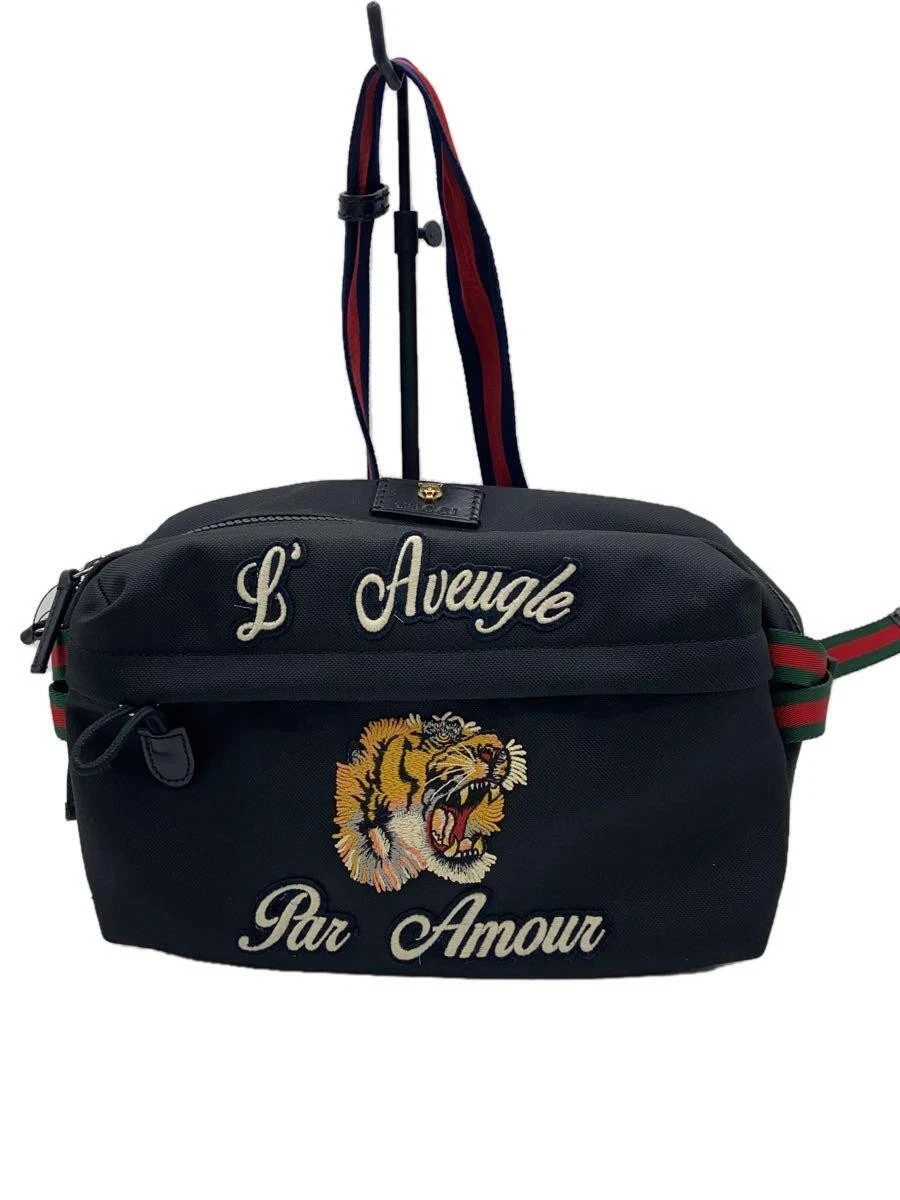 Sac taille GUCCI techno toile et broderie toile animal
