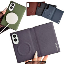 For Samsung Galaxy Z Fold 8 Luxury PU Leather Flip Magnetic Case Mag Safe Cover