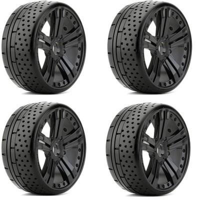 Powerhobby 1/8 GT Atomic Belted Mounted Tires 17mm Medium Compound (4)