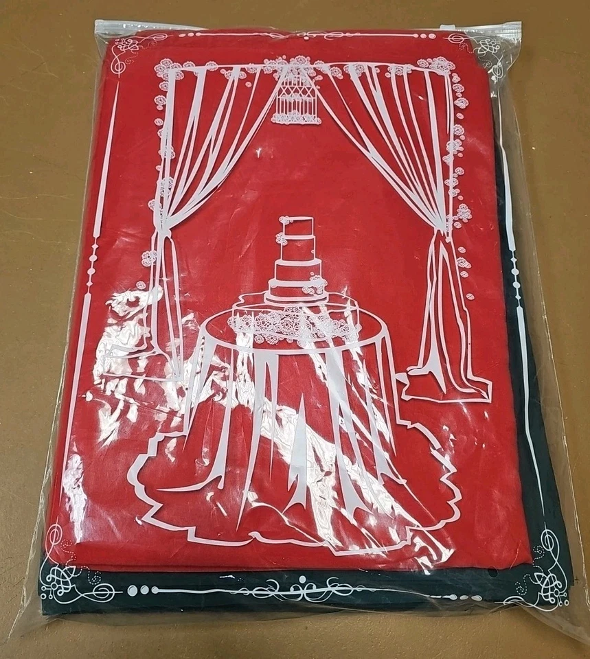 Backdrop Curtains 2 Pc 5ft x 10ft Green And Red Photo Backdrop Wedding Christmas - Image 4 of 4