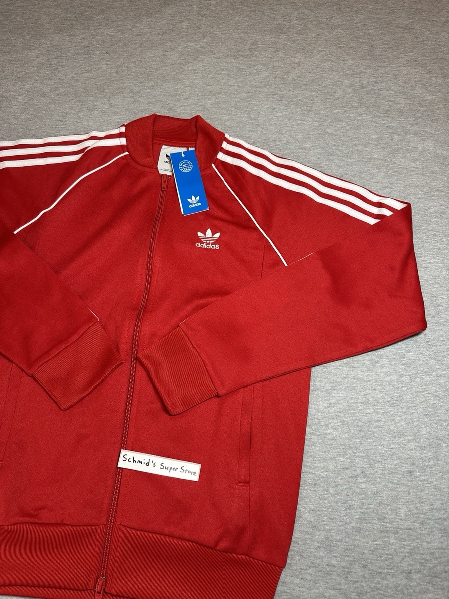 adidas Originals Superstar Track Jacket Red White SST IB1411 Men's