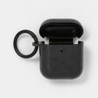 heyday Earbud Case Cover Black Fits Airpods Gen 1 & Gen 2 Wireless Charging New