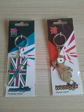 Olympics - Paralympics London 2012 -  Metal Keyrings - Wenlock & Mandeville