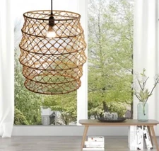 Leanne Ford Project 62 Light Ray Extra Large Pendant Hand Knotted Rope Shade