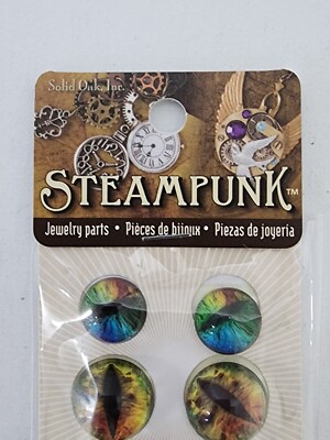 Steampunk Acrylic Accents 6/Pkg-Dragon Eyes Brights 845227040541