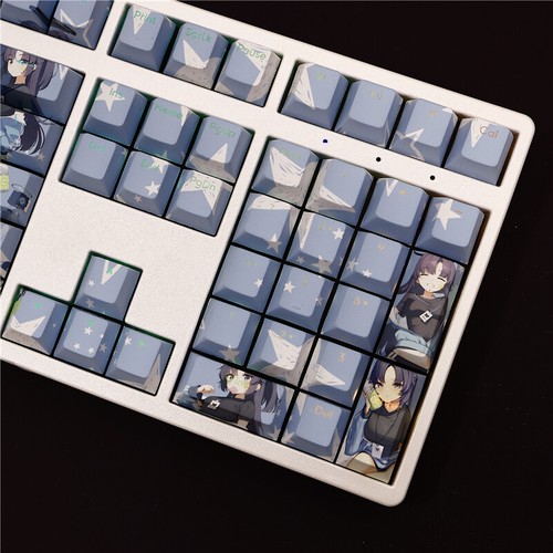 Blue Archive Hayase Yuka Keycaps 108 Keys Dye-sub PBT New for Cherry MX Keyboard - 第 6/8 張圖片