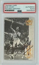 1999 UD Upper Deck Century Legends Bob Cousy Signed Card PSA DNA COA Autograph