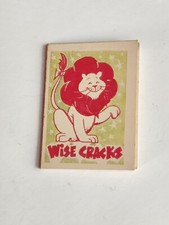 1976 Vintage Premium Cracker Jack Prize Wise Cracks with Lion Toy