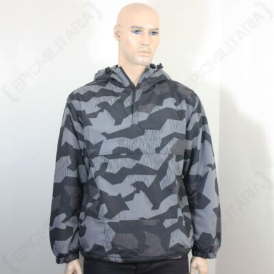 SPLINTER NIGHT CAMO COMBAT ANORAK - Lightweight Lined Hooded Mens