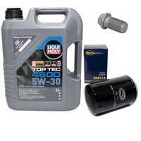 MotoröL Set 5W-30 5 Liter + ÖLfilter SM 111 + Schraube FüR VW Passat Variant 1.8