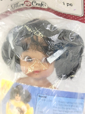 Fibre Craft Air Freshener Doll Brown Hair Eyes Skin 3101 Muffet Crochet Pattern