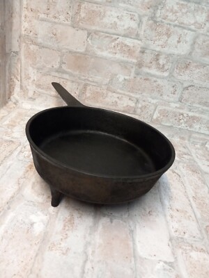 Cast Iron #4 Primitive Cookware Spider Skillet 3 Leg Cabin Camp Fire ...
