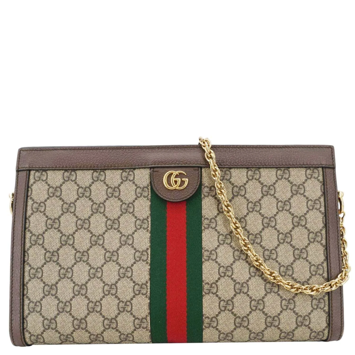 Sac à bandoulière toile beige GUCCI Ophidia Medium GG Supreme 503876
