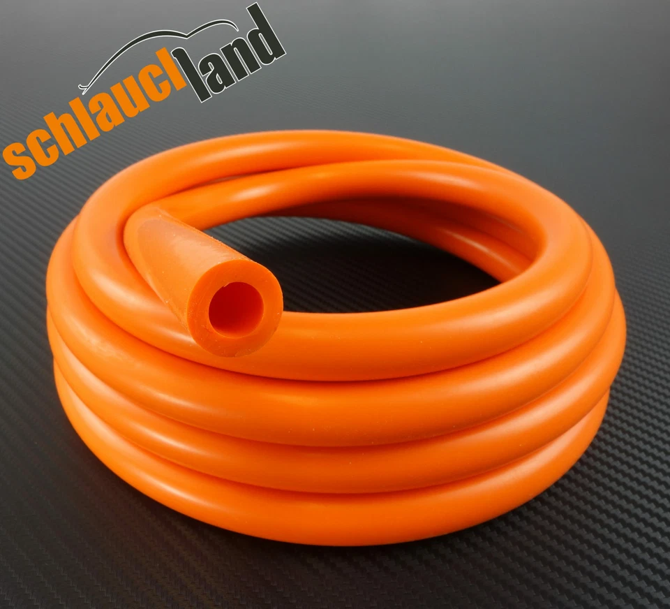 SCHLAUCHLAND 1m Unterdruckschlauch ID 2mm orange *** Silikonschlauch silicone hose vacuum