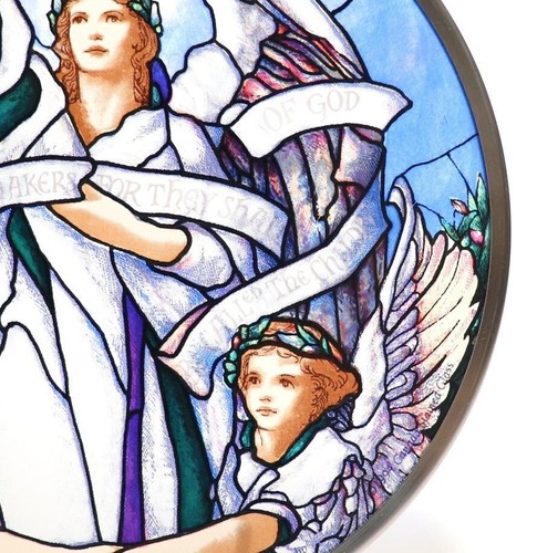 Stained Glass Vintage Three Angels (Made in Toronto, Canada) - Picture 5 of 9