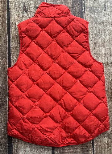 WOOLRICH QUILTED FULL ZIP DOWN VEST RED GOLD WOMENS MEDIUM NEW WITH TAGS NWD - Picture 9 of 10