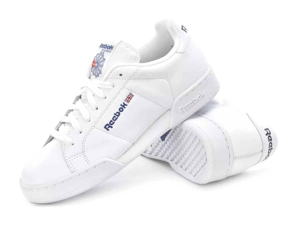 garrapata camioneta Horizontal Reebok NPC II Mens Trainers Classic Retro Sneakers 1354 White/White Adult  Sizes | eBay