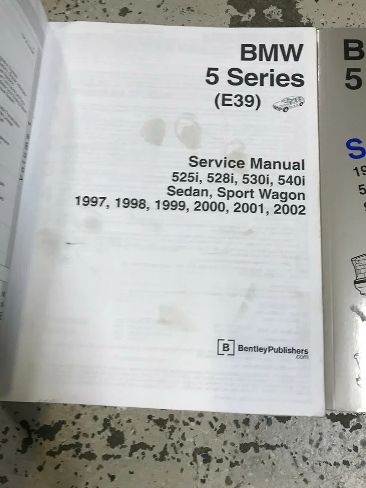 BMW SERIE 5 525i 528i 530i 540i 1997 1998 1999 2000 2001 2002 manual de servicio Foto 3 de 4