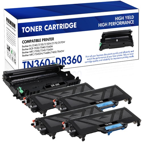 TN360 Toner 1 DR360 Drum Compatible 