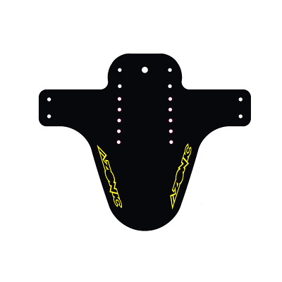 Azonic Splatter Fender Schutzblech Logo schwarz/neon gelb