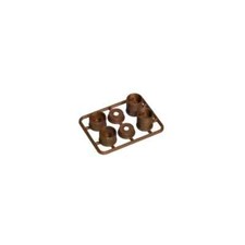 Mini RC Kart Spare Wheel Rims, Copper Parts Set